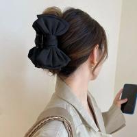Elegantes Clip Para Pelo De Mujer Con Lazo En Satén Grande Doble Cara Accesorios Para El Cabello Barrettes De Fiesta - details 1