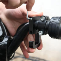 Gancho Universal Para Motocicleta De Aluminio Fuerte Para Bicicleta Eléctrica Estuche De Manillar De Silla De Paseo Accesorio De Equipaje Para Scooter - details 2