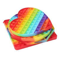 Juguetes Sensoriales De Colores Arcoíris Para Niños Grandes Y Pequeños Juguetes Antiestrés De Tamaño Grande 20cm Para Autismo Regalos Para Niños - details 0