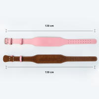 Cinturón De Levantamiento De Peso Para Mujer 10.5cm Ancho Soporte Espalda Fitness Gimnasio Squats Powerlifting Entrenamiento Cross Y Ejercicio Color Rosa - details 4