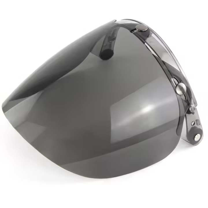 Visera De Motorbike Helmet Con Ventosa 3 Snap Pantalla Anti-UV Accesorios Para Casco De Motocicleta Visera De Lente De Burbuja - 1