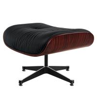 TY302 Classic Recliner Deep Acid Branch Armchair With Black Cowhide Black Big Head Foot Swivel Deck Chair Furniture - details 2