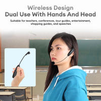 Set De Micrófono Inalámbrico 2.4G Con Transmisor Y Receptor Para Amplificador Y Altavoz De Voz Adecuado Para Enseñanza Y Guía Turística - details 5
