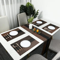 1pc Estilo Nórdico Suficiente Luz De Lujo Para Mesa De Comedor Decoración De Mesa De Café Tapete Rectangular Material Plástico - details 2