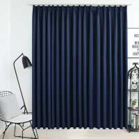 vidaXL Cortina Opaca con Ganchos 290x245 cm Casa Hogar Decoración Visillo Color Azul,  Beige,  Gris y mas - details 0