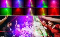 Proyector De Luz Disco DJ 3D Con 4 Lentes 9 LED Láser Strobe DMX Barra De Lámparas Para Fiestas KTV Sala De Baile Decoración De Cumpleaños Luz De Escenario - details 0