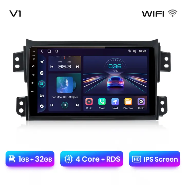 Junsun Tech Android 13 Radio para SUZUKI Splash Ritz 2004 2005 2006 2007 2008 2009 2010 de Coche con Chip Qualcomm de 8 Núcleos CarPlay Inalámbrico Autorradio Estéreo Pantalla HD Multimedia - 1