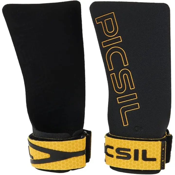 PICSIL Golden Eagle Calleras Sin Agujeros, Fingerless Grips para Cross Training, Gimnasio, Box, Halterofilia, Previenen Ampollas y Desgarros, Mayor Retención del Magnesio, Unisex - 1