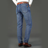 Wthinlee Jeans Para Hombre Negocios Casual Stretch Denim Azul Y Negro Trasero Recto Moda Primavera Verano Ropa De Marca - details 10