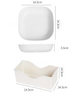 Plato En Forma De Corazón De Plástico Para Comida Pequeña O Frutas Apto Para Uso Doméstico Y Camping Dishware - details 1
