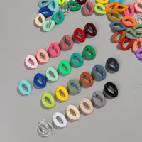 30pcs Cuentas De Acrílico Geométricas Solas En Color Para Hacer Pulseras Collares Cadenas De Gafas Accesorios De Joyería DIY De 20x30mm - details 3