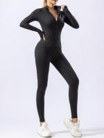Ropa De Yoga Para Mujer Secado Rápido Alta Calidad Para Otoño E Invierno Deporte De Gimnasio Running Mañana Top Profesional - details 1