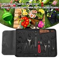 Juego De 10 Herramientas Para Bonsái Tijeras Y Podadoras Para Jardín Herramientas De Estilo Para Bonsái - details 2