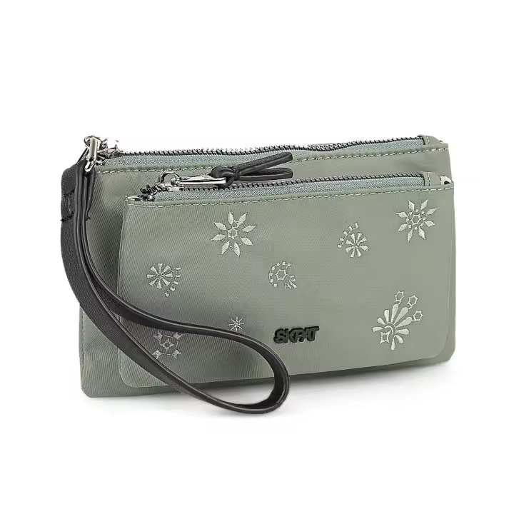 Bolso De Mano Mujer - Carteras De Mujer Marca SKPAT - Cartera De Mujer De Nylon-Polipiel. Cartera De Mano. Monedero Mujer - Cartera Mujer Asa Adicional - Monedero Mujer Grande 314325 - 1