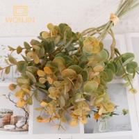 6PCS Hojas De Eucalipto Artificiales Para Decoración De Navidad Arco De Flores Falsas Para Pastel DIY Y Hogar - details 7