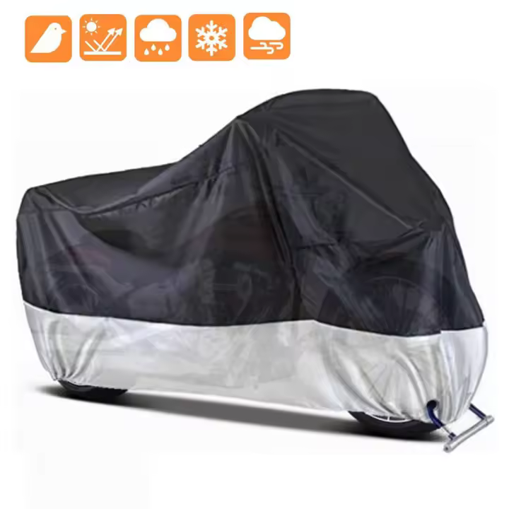 Cubierta Protectora Para Motocicleta Impermeable Y Anti-Polvo UV Prueba De Sol Para Exterior E Interior Cubierta De Protección Para Bicicleta Y Scooter - 1