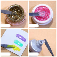 Espátula De Acero Inoxidable Para Maquillaje De Ojos Y Artes De Uñas Herramienta De Mezcla Para Gel Y Pigmentos Accesorio De Manicura - details 2