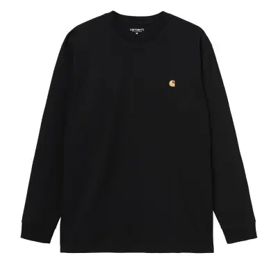 Camiseta Carhartt L-S Chase T-Shirt Black-Gold I026392.00FXX.03 - 1