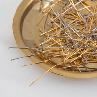 50pcs Clavos De Cabeza Plana En Forma De T De Acero Inoxidable 20-40mm Para Suministros De Fabricación De Joyas DIY Color Oro Y Acero - details 9