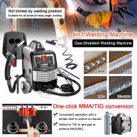 Máquina de soldadura 4 en 1 MIG MMA MAG TIG-160C soldador inversor IGBT alimentación automática de cables soldador eléctrico multifunción con escudo de Gas - details 5