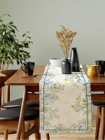 1pc Hermoso Telar De Mesa Bohemio Con Patrón Floral Y Mandalá 100% Poliéster Para Sala De Comedor Estilo Cottagecore - details 2