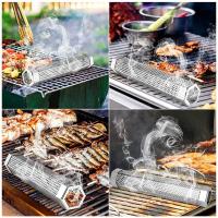 Tubo De Fumador De Acero Inoxidable Perforado Para BBQ Filtro De Malla Herramienta De Cocción a Calor Y Frío Espices Ahumadas - details 5