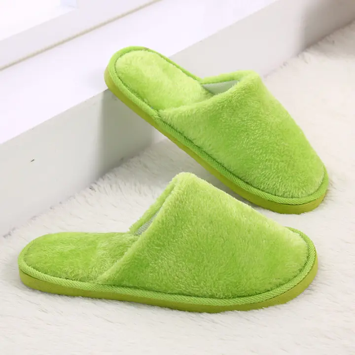 Chinelos De Casa Para Hombres Y Mujeres 2023 Cómodos Y Calurosos De Terciopelo Interior Transpirables Para Otoño E Invierno - 1
