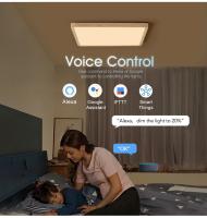 Lámpara De Techo Inteligente Tuya 36W Diseño De Madera LED Con Control De Voz Alexa Google Iluminación Para El Hogar - details 3