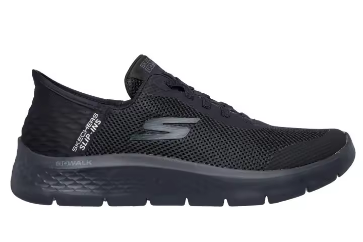 Skechers 216324 Zapatillas deportivas Slip-ins: GO WALK Flex - Hands Up para hombre en negro de piel vegana - 1