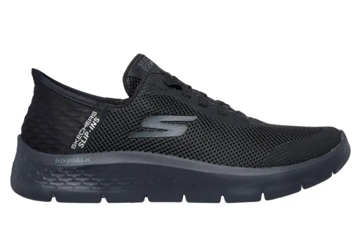 Skechers 216324 Zapatillas deportivas Slip-ins: GO WALK Flex - Hands Up para hombre en negro de piel vegana - 1