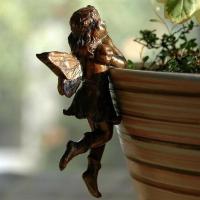 Decoración De Resina Para Jardín Fae Girl Colgante De Taza Combinación De Flor Borde De Canasta Ornamento Para Maceta - details 4