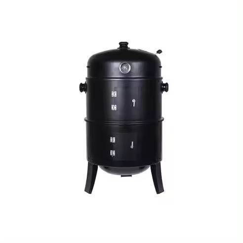 BBQ COLLECTION Barbacoa Tipo Barril Ahumador Negra BBQ COLLECTION Ø 47 x 78 cm - 73866 Barbacoa Complementos para Cocina y Barbacoas Barbacoas - 1