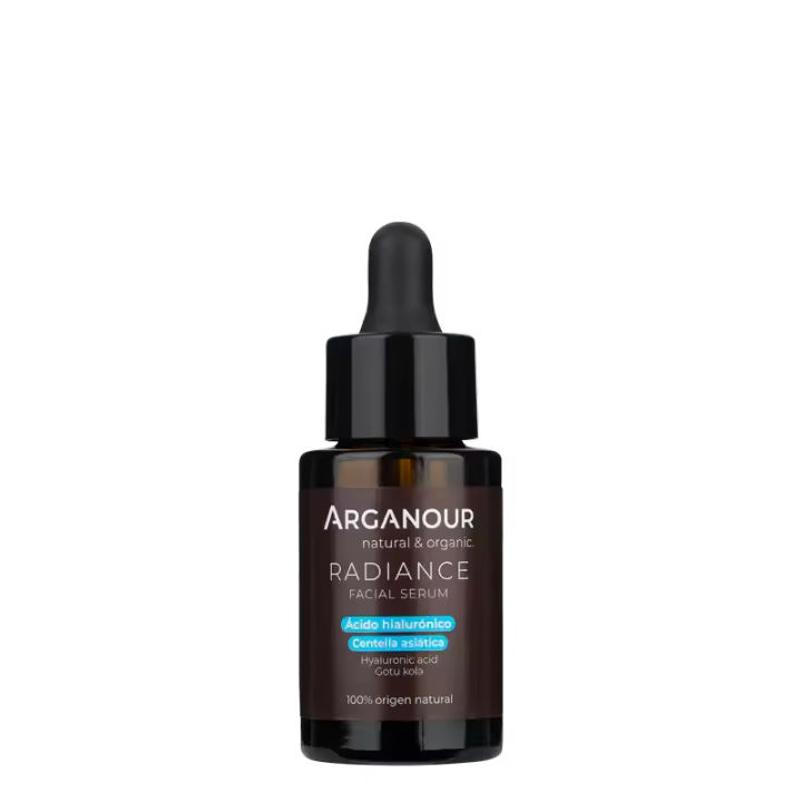 Radiance - Sérum facial con Ácido Hialurónico y Centella Asiática 30ml  - ARGANOUR - Es el secreto de belleza mejor guardado para rejuvenecer y redensificar el rostro gracias a las propiedades que poseen el ácido hialurónico y la centella asiática. - 1