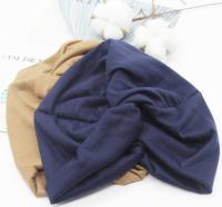 2 Piezas Gorros Turbantes para Mujer Pañuelos Cabeza Mujer Gorros de Dormir Algodón Elástico Frontal Cruzado Gorro Turbante Velo Mujer para Pérdida de Melo - details 4