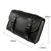Bolsa De Sillín Para Motocicleta Honda CMX300 CMX500 Y Harley Sportster XL883 XL1200 Almacenamiento Lateral De Equipaje Y Herramientas Material De Cuero PU Y Hebilla De Libera Cierre Rápido - details 0