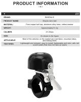 RIDERACE Campana De Bicicleta Retro De Cobre Sonido Claro Y Fuerte Para MTB Alernia De Manillar Seguridad Ciclismo En Carretera Advertencia Alarma - details 1