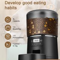 Comedero Gato Automatico+2.2 Fuente para Gatos - 5G/2.4G WiFi Dispensador Comida Gatos - Comedero Automatico Gato Conectar App - Alimentación a Distancia - 1-10 Comidas al Día - 10s Voz - Doble Alimentación - 4L - details 20