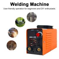 Máquina de soldadura con inversor de arco portátil 4KW MMA-250, Máquina de soldadura eléctrica compacta ajustable 20-250A para soldar cercas, mesas, sillas y estantes - details 3