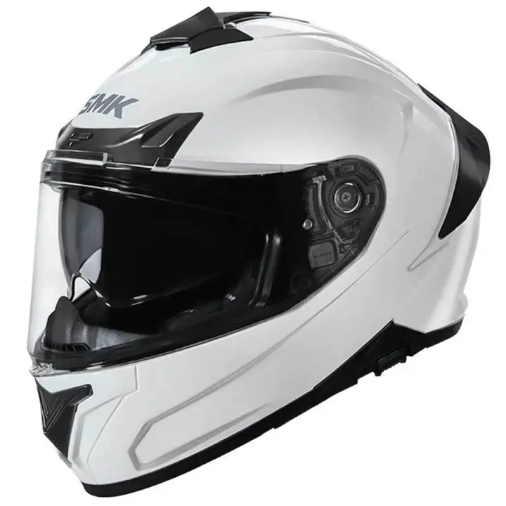Casco de Moto Integral SMK Typhoon Solid Blanco - Homologación 22.06 - 1