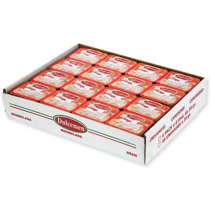 Mermelada de fresa - dulcemen caja de 48 N / - 1