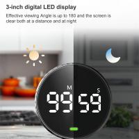 Reloj De Cocina Digital Silencioso Con Timer De Countdown Y Display LED Reloj Electrónico Para Estudio Y Cocina Con Función Self Regulated - details 5