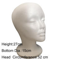 Cabeza De Muñeca Blanca Para Hombres Y Mujeres Material De Esponja Poliestireno Ligera Duradera Portátil Para Moda Viaje Y Salón - details 6