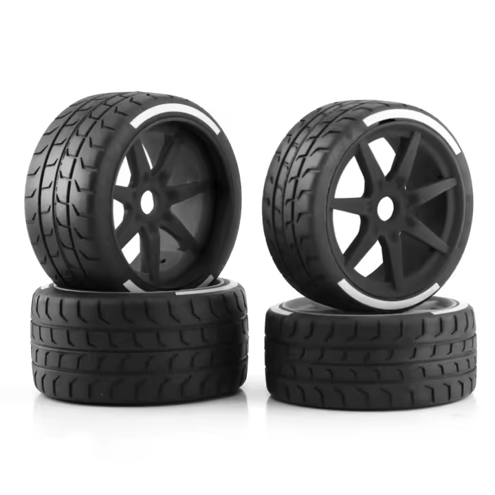 4Pcs Neumáticos De Rueda 17mm Hexagonal Para ARRMA1/7 Firebird FELONY FSR Flying God Mustang GT Da DA GT Racer Highway - 1