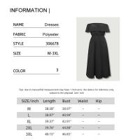 Vestido Largo De Encaje Sin Mangas Para Mujer Verano 2025 Estilo Casual Natural Belleza Basic Vestido Sin Espalda Diseño De Hombros Descubiertos Material Poliéster - details 0