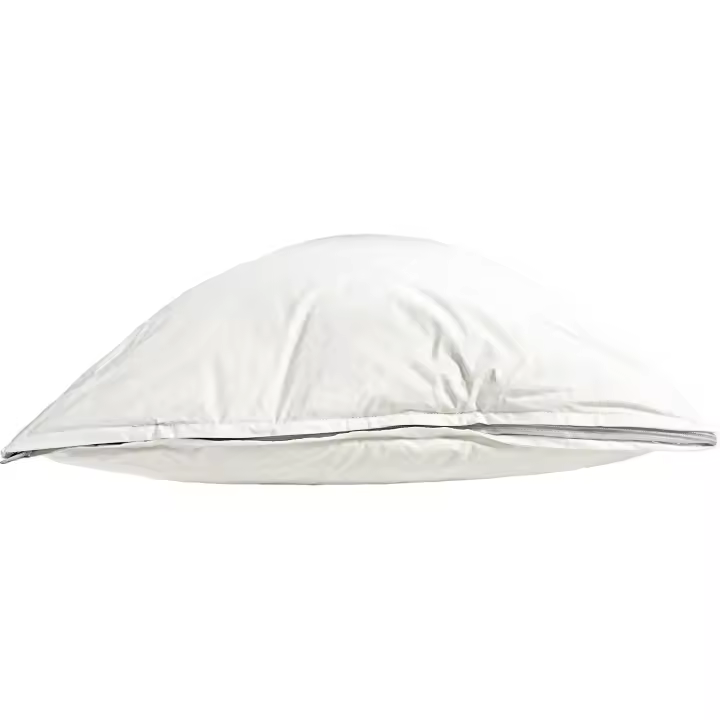Almohada de plumón de oca blanca y látex bicompartimental Decusso, tacto suave, gran confort y adaptabilidad 100% natural. - 1