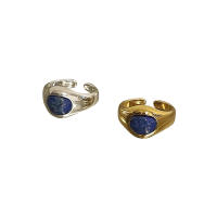 Anillo De Bambú De Jade Hetian Lácteo Platinado En Plata De Ley 925 Para Mujer Y Niña Regalo Joyería Vintage Irregular - details 13