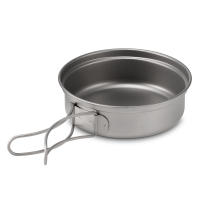 Juego De Cocina De Camping De Titanio 1100ML / 1600ML Con Manija Plegable Taza Y Olla Super Ligera Para Exterior - details 12