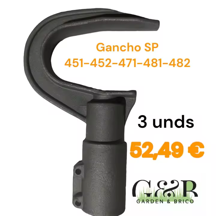 GANCHO STIHL SP481 SP482 SP451 SP452 SP471 PACK 3 UNIDADES - 1