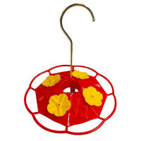Alimentador de colibrí con gancho, colores brillantes, colgante, para alimentación de pájaros salvajes de exterior - details 7