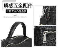 Bolso De Hombro Para Mujer De Cuero Genuino Estilo Casual Con Correa Ancha Y Comodidad Gran Capacidad Color Blanco Negro Caqui Azul - details 19